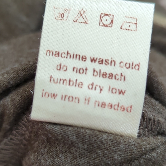 Ecoths Brown Men's XXL Shirt Long Sleeve Tee Soft Organic Cotton Blend V… - Picture 8 of 8